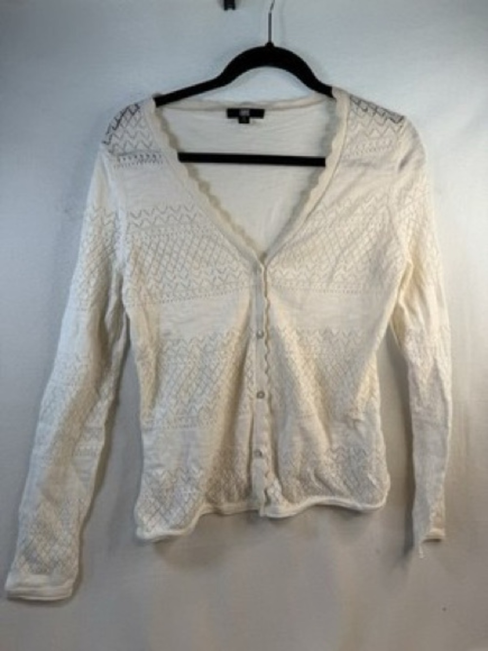 Frye Cream Knit Button-Front Women's Cardigan